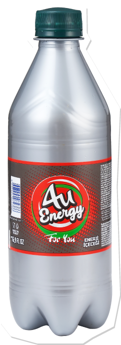 4U Enerji Gri Şişe